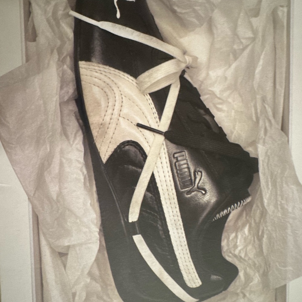 Puma x Rosé Speedcat Black and Cream Sneakers
